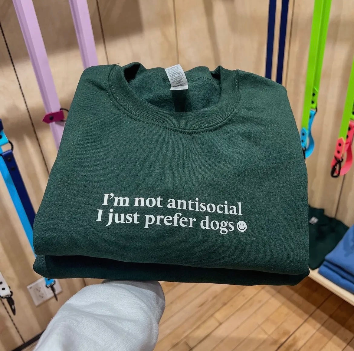 I Just Prefer Dogs Crewneck (unisex)