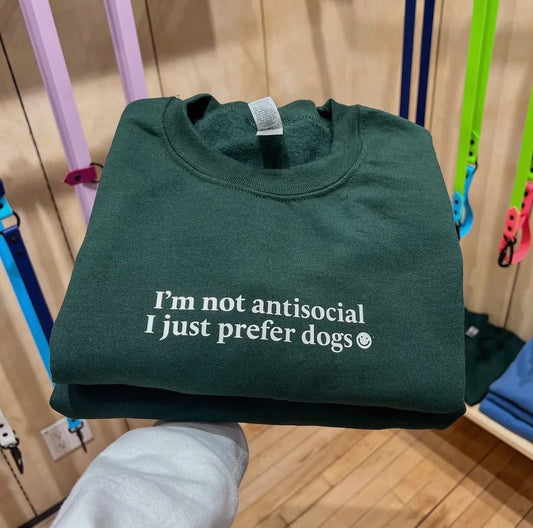 I Just Prefer Dogs Crewneck (unisex)