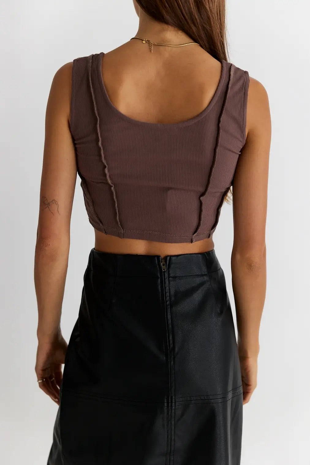 The Ivey Crop Top Mocha