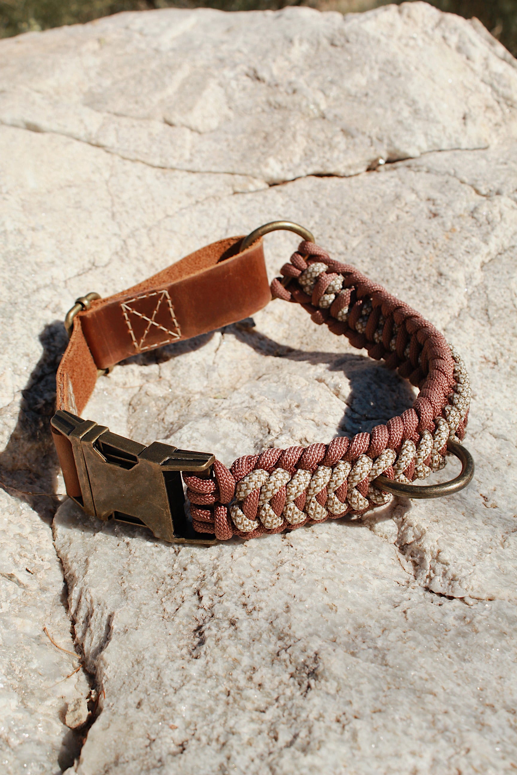 Chevron Collar - Gingerbread