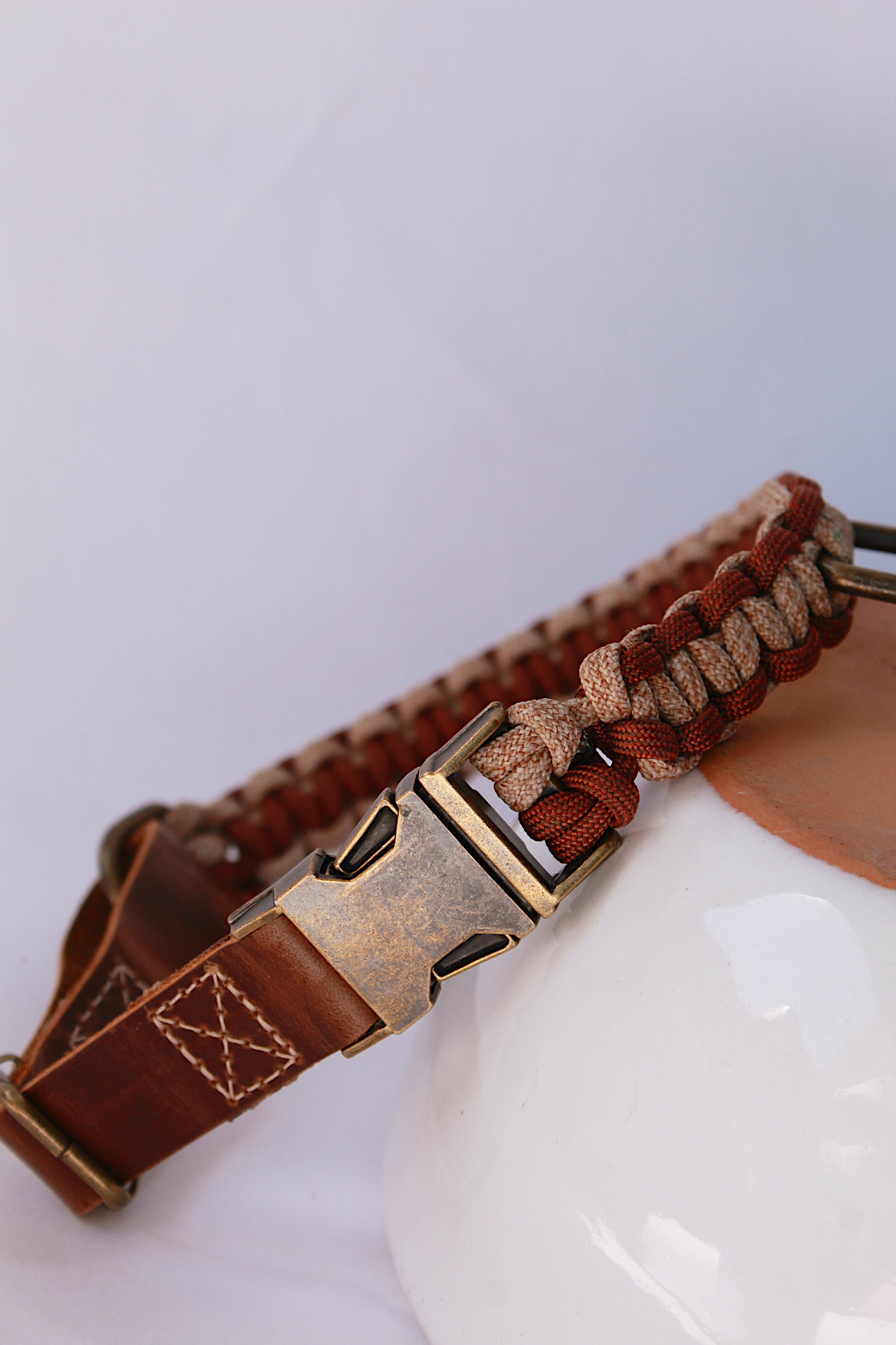Fusion Collar - Red and Sand
